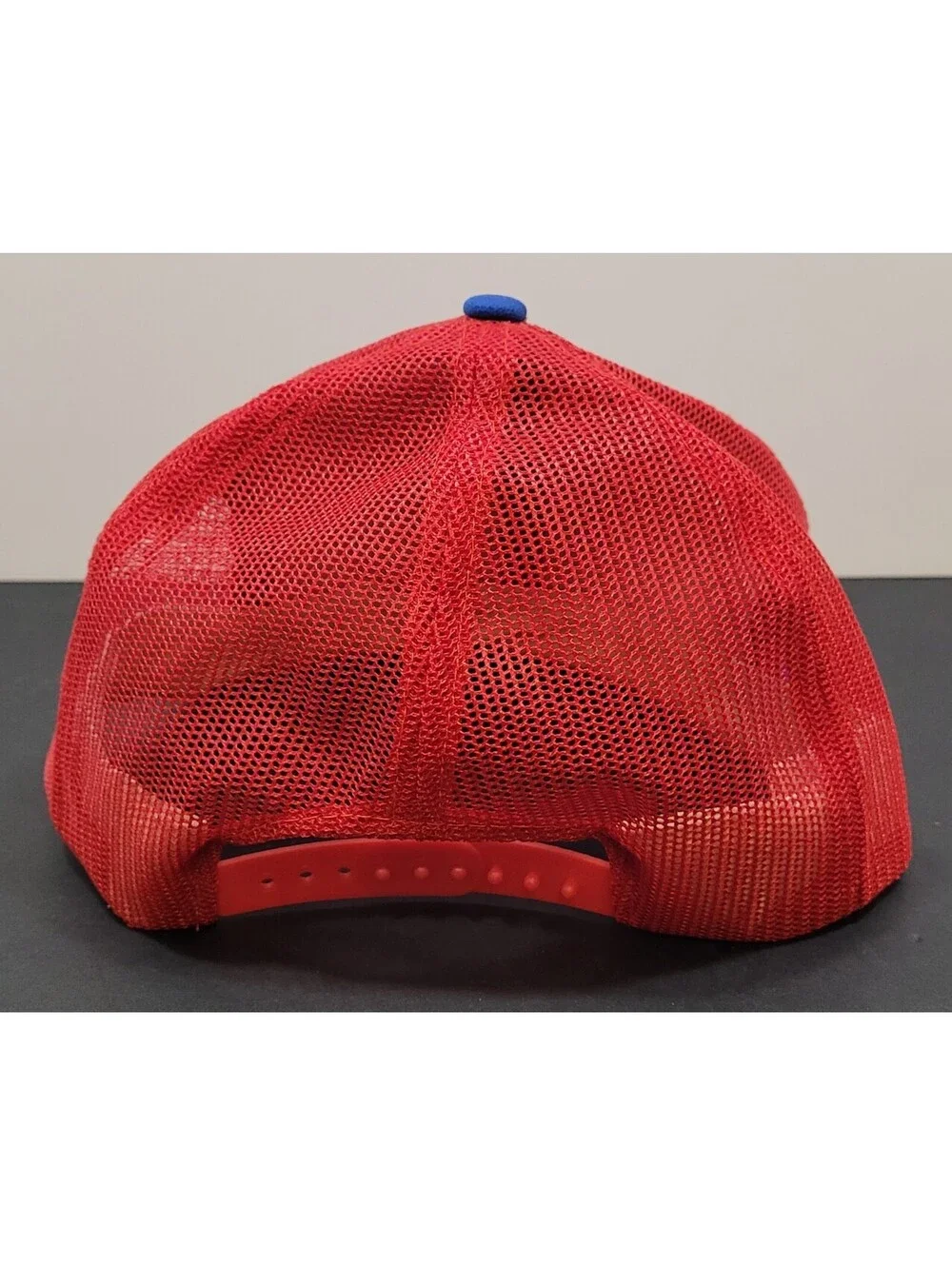 Vtg Carquest Hat Snapback Cap Red/Blue 80's Auto Parts Stores w/Blue Rope *Read